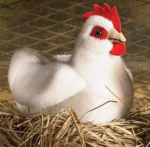 Kösener Huhn Henne Hahn sitzend 14 cm weiss 7361 Stofftier Kuscheltier Stofftier Plüschtier Plüsch