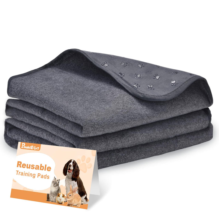 Inkontinenzunterlage Waschbar, 2er Set 90x60 cm Hundedecke Wasserdicht PIPI Matten für Hunde, Welpen
