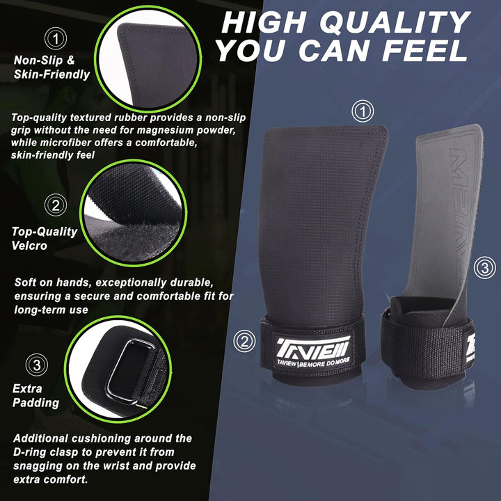 TAVIEW Cross Training Quad Ultra Magnesiumfreie Handschuhe I Gewichtheberhandschuhe I Für Crosstrain