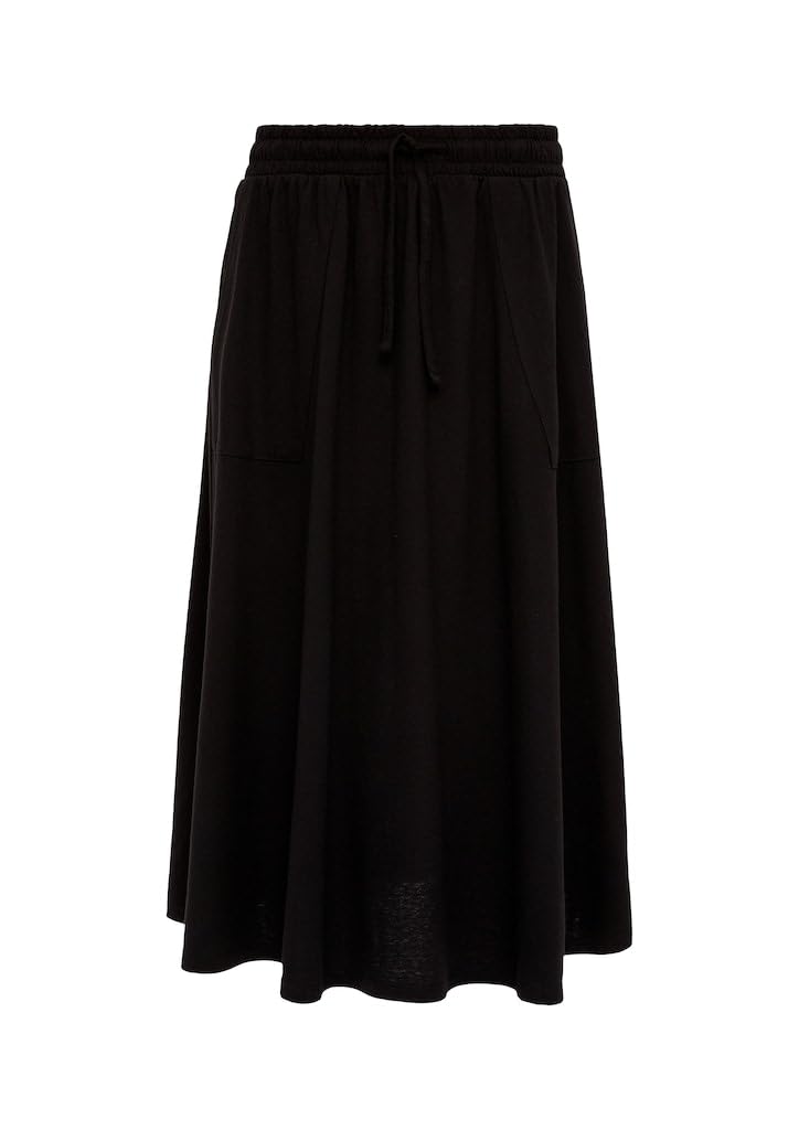 s.Oliver Damen Midi Rock 42 Schwarz 9999, 42 Schwarz 9999
