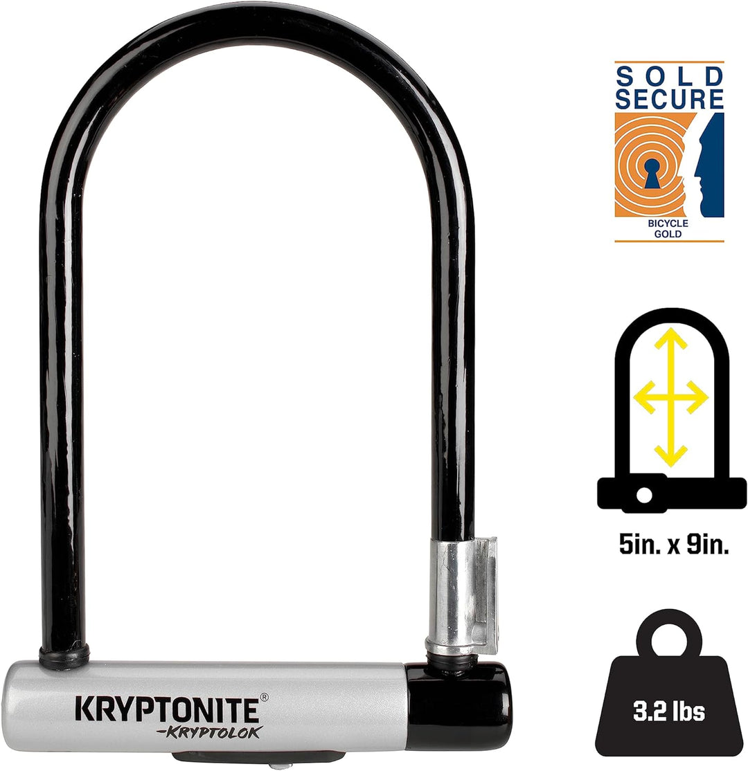 Kryptonite KryptoLok ATB Fahrradschloss 2017 Kabel, Silber KryptoLok ATB (12, 5x22, 5cm), KryptoLok