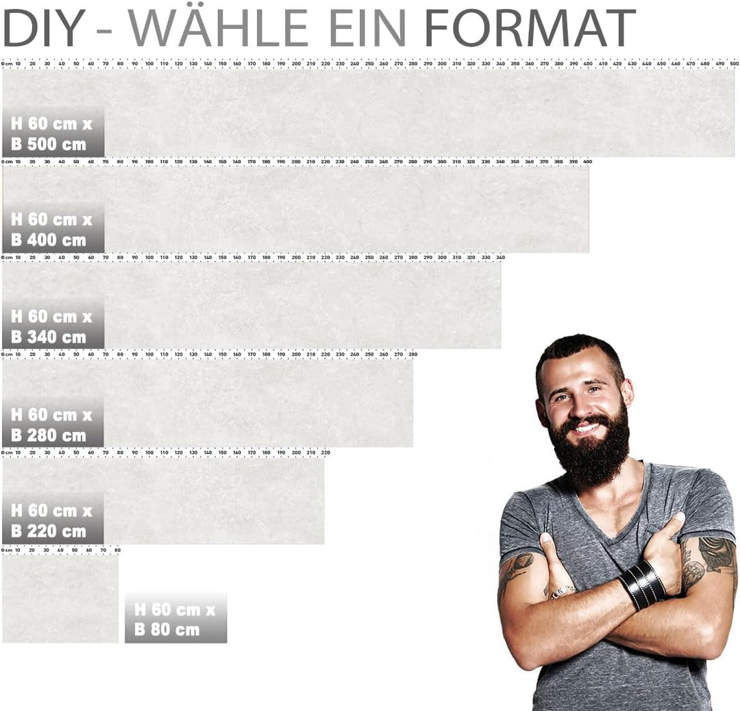 Küchenrückwand selbstklebend Glasoptik - WHITE NATURAL STONE - 1.8mm, versteift, alle Untergründe, H