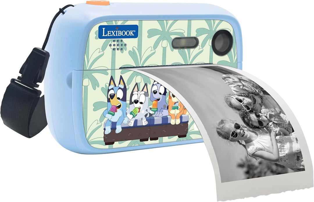 Lexibook, Bluey, Starcam® Print Bluey, HD-Digitalkamera-Set mit Sofortbilddrucker, SD-Karte und Foto