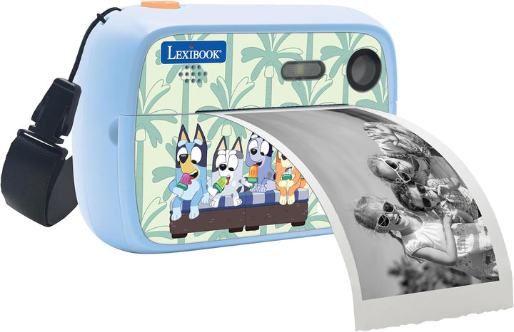 Lexibook, Bluey, Starcam® Print Bluey, HD-Digitalkamera-Set mit Sofortbilddrucker, SD-Karte und Foto