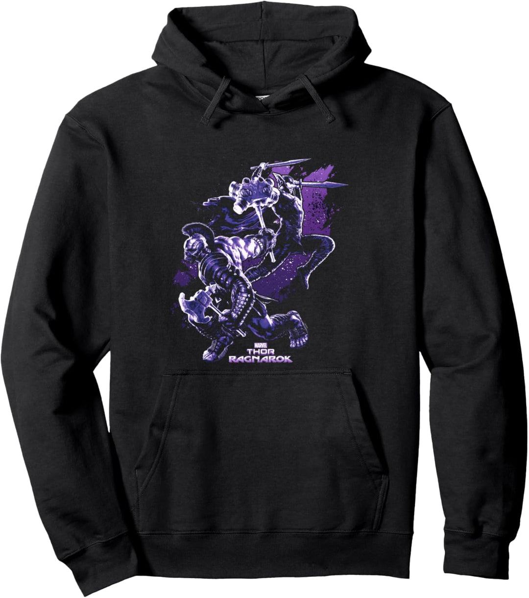 Marvel Thor: Ragnarok Thor And Hulk Paint Splatter Pullover Hoodie