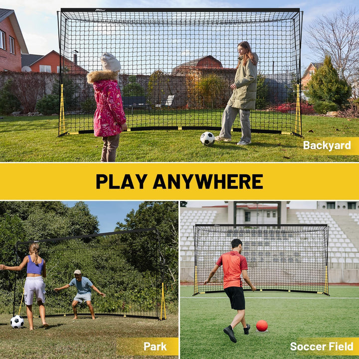 JASCOPRO 366*180cm Fussballtor, grosses Fussballtor für Kinder und Erwachsene