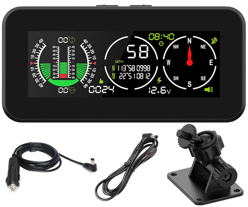MR CARTOOL M60 Auto Neigungsmesser Kfz Digital GPS Tacho HUD Anzeige Clinometer mit Kompass für alle