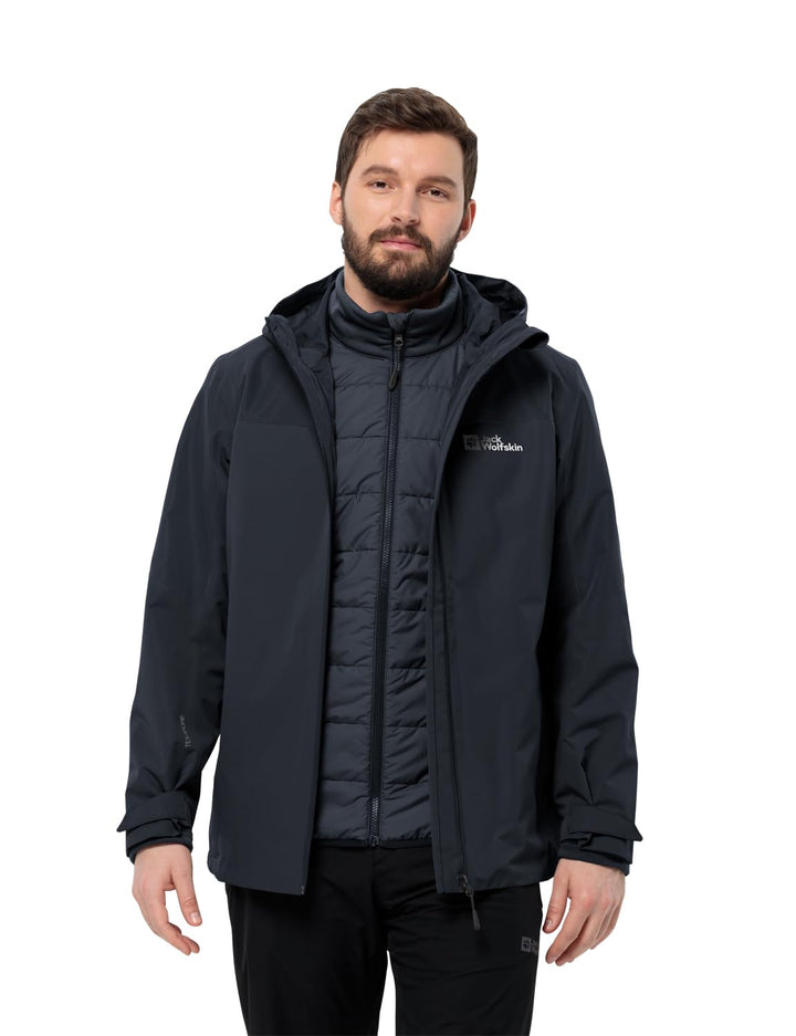 Jack Wolfskin Herren Glaabach 3in1 Jkt M Jacket, night blue