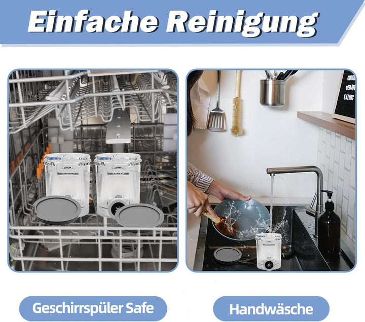 Für Ninja Creami Deluxe Pints und Deckel, kompatibel mit Ninja NC501 NC500 Serie 11-in-1 Creami De