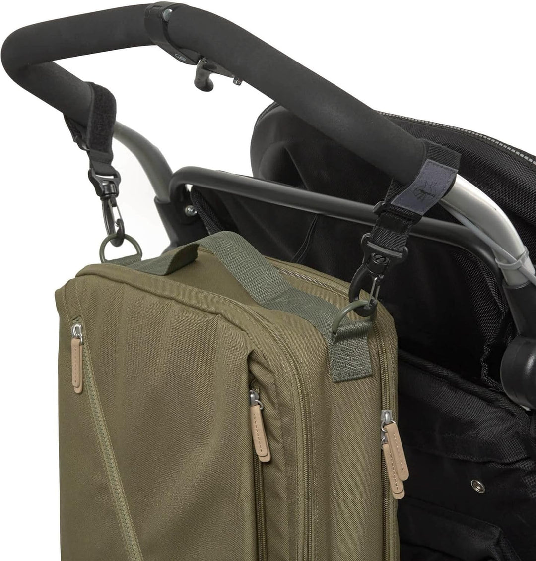 LÄSSIG Baby Wickelrucksack mit Wickelunterlage, Kinderwagenbefestigung, Flaschenwärmer wasserabweise