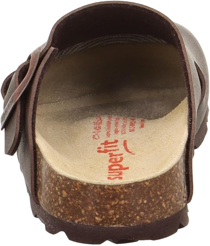 Superfit Jungen Fussbettpantoffel Hausschuh 17 EU Weit Braun 3000, 17 EU Weit Braun 3000
