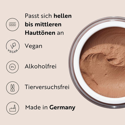 M. Asam Magic Finish Make Up Mousse (30ml), 4-in-1 Primer, Make-up, Puder & Concealer, natürlich & l