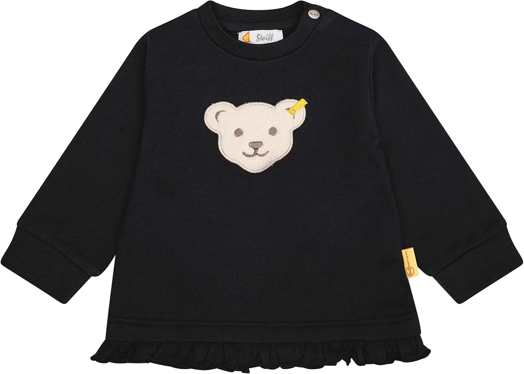 Steiff Baby-Mädchen Teddykopf Sweatshirt 56 Steiff Navy, 56 Steiff Navy
