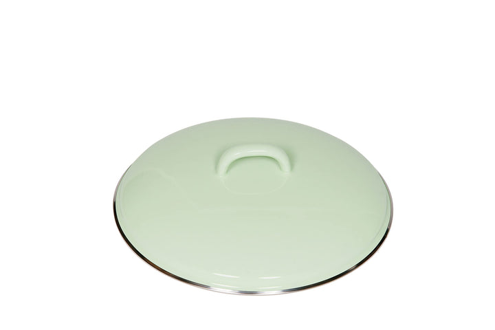 Riess, 0100-006, Deckel mit Chromrand 22, CLASSIC - BUNT/PASTELL, Farbe Nilgrün, Durchmesser 22 cm,