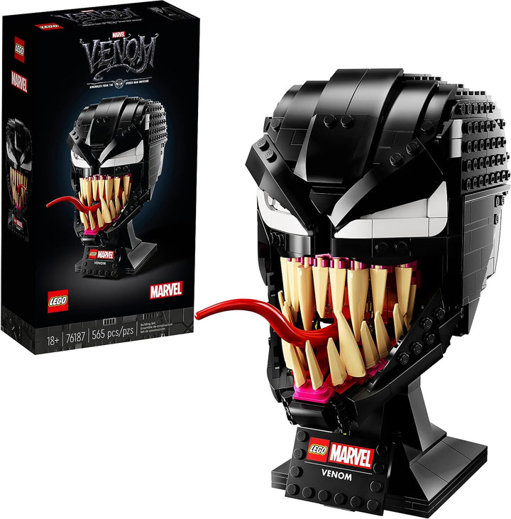 LEGO Marvel Spider-Man Venom 76187 Collectible Building Kit for-Adults Venom-Mask, Great for Spider-