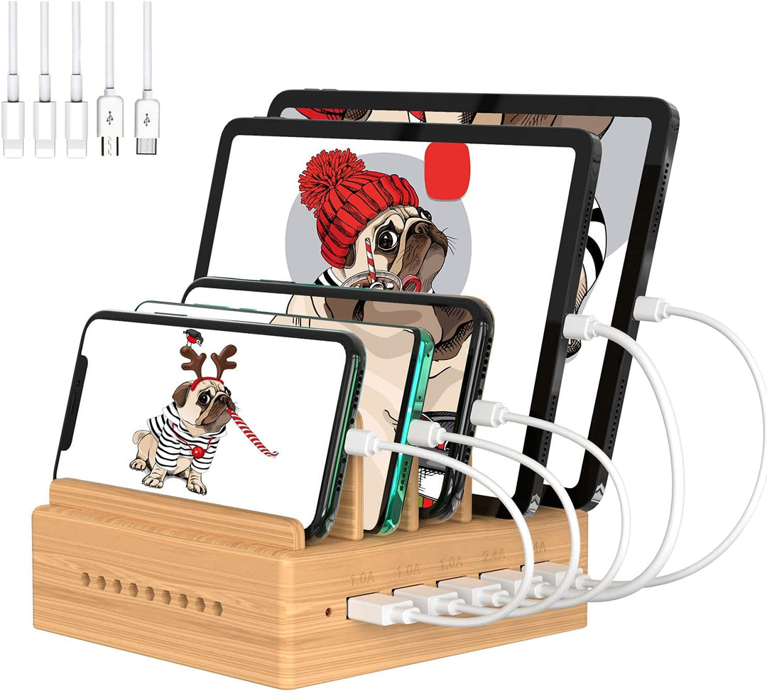 OthoKing Handy Ladestation USB Ladegerät mehrfach Ladestation für mehrere Geräte Smartphone Ladegerä