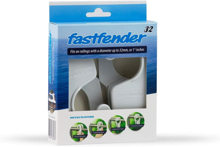 Fastfender – 32 Fender Hanger - Single-Handed Use - Sold in Pairs Weiss, Weiss