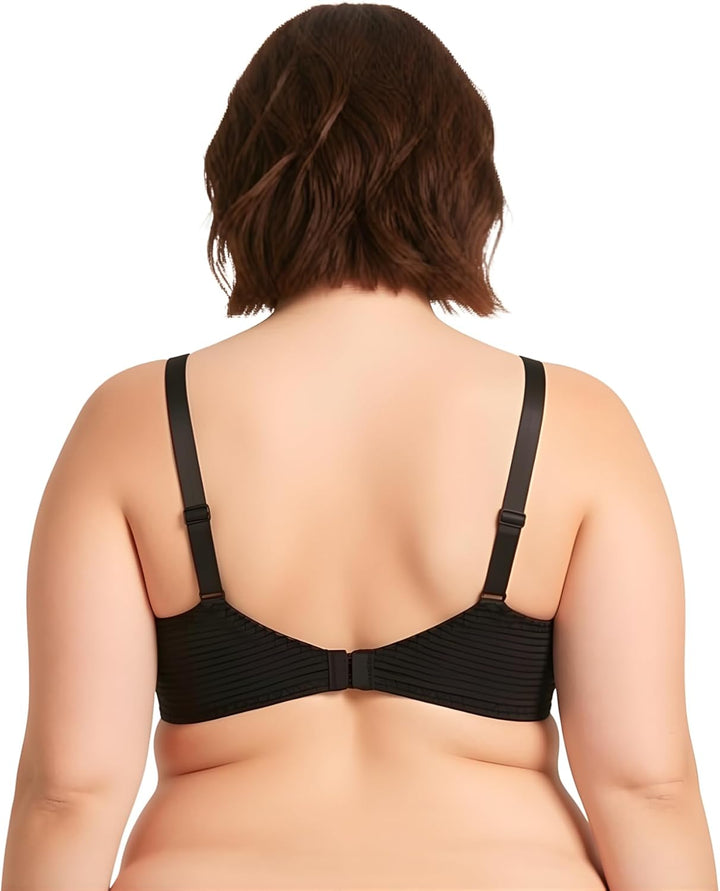 Curve Muse Damen Übergrösse Minimierer Ungefüttert Bügel Vollständige Abdeckung BH 75D Lavendel, Gra