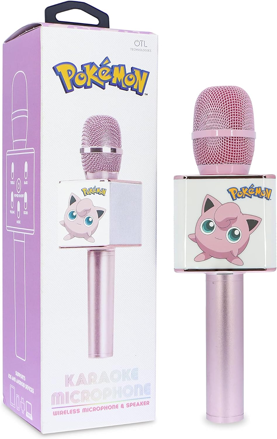 OTL Technologies Pokémon Jigglypuff Karaoke-Mikrofon mit Lautsprecher