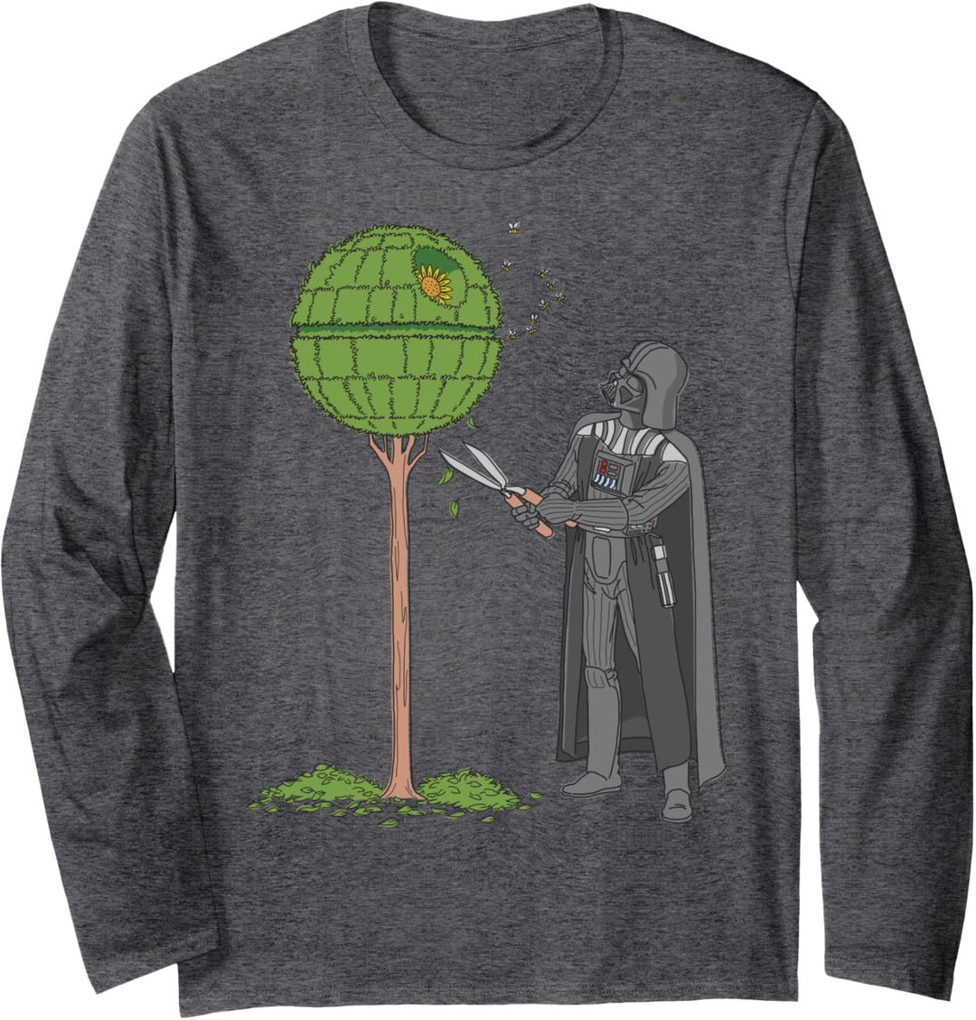 Star Wars Darth Vader Death Star Topiary Langarmshirt