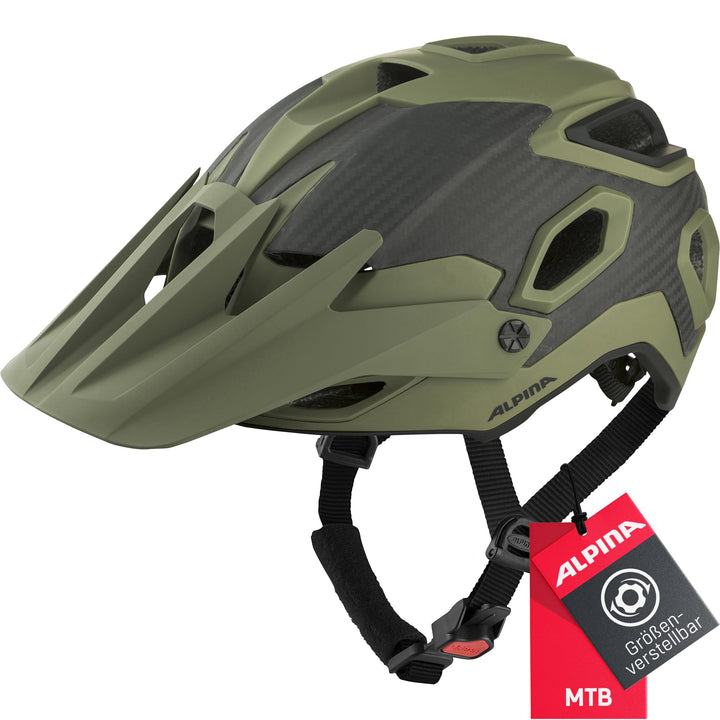 ALPINA ROOTAGE - Extrem Robuster, Carbonfaser-Verstärkter Enduro & Trail Fahrradhelm Mit Kühlenden P