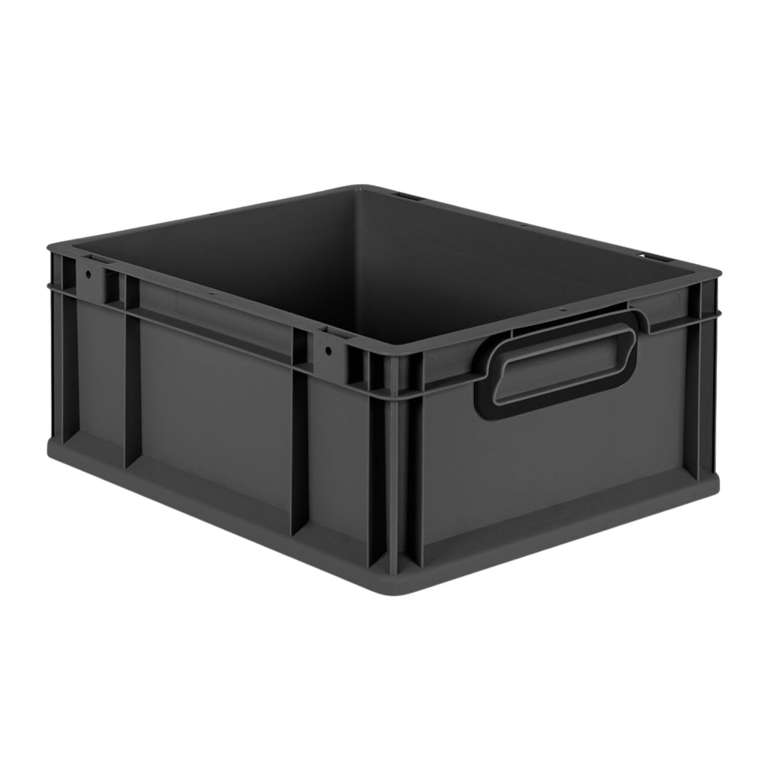PROREGAL Eurobox NextGen Color | HxBxT 17x30x40cm | 16 Liter | Griffe schwarz geschlossen | Glatter