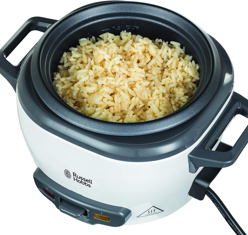 Russell Hobbs Reiskocher mini [small] 0,4l (Warmhaltefunktion, antihaftbeschichteter Gartopf, Reislö