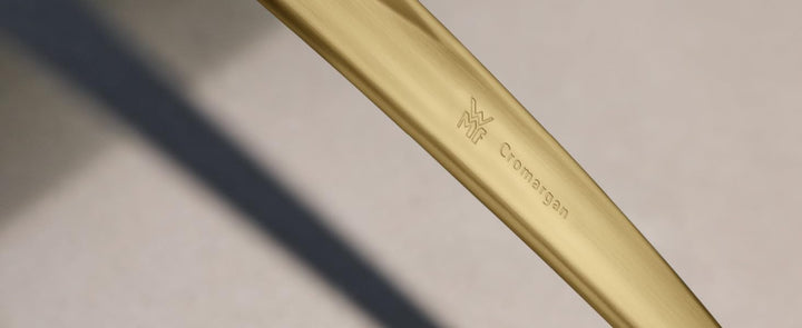 WMF Boston Gold Besteckset, 24-teilig, 6 Speisen, Cromargan-Edelstahl, poliert, spülmaschinengeeigne