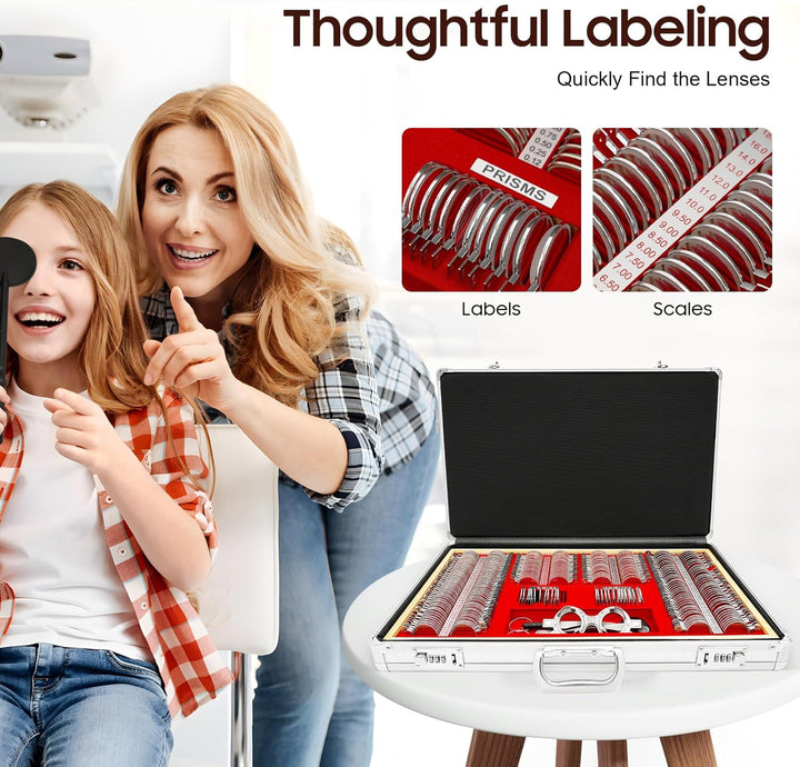 266 Optische Metallrandgläser Optometrie-Testgläser Optometrie-Kit Optometrie-Koffer mit Testrahmen