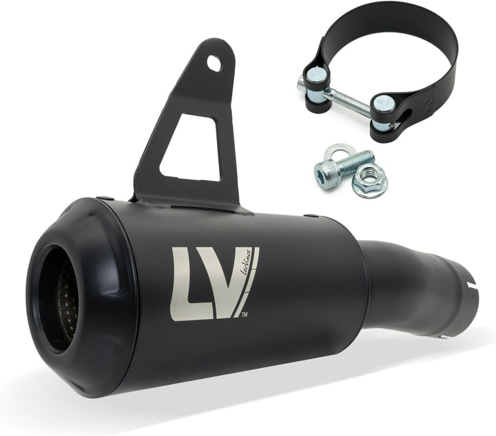 Endschalldämpfer LeoVince SLIP-ON SBK LV-10 FULL BLACK, Edelstahl schwarz, mit Zulassung für BMW S 1
