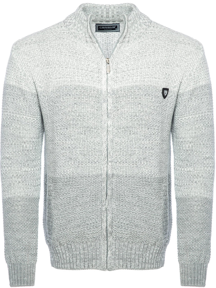 Carisma Herren Strickjacke für Winter und Übergang ? Angenehme Männer Freizeit-Jacke mit Farbverlauf