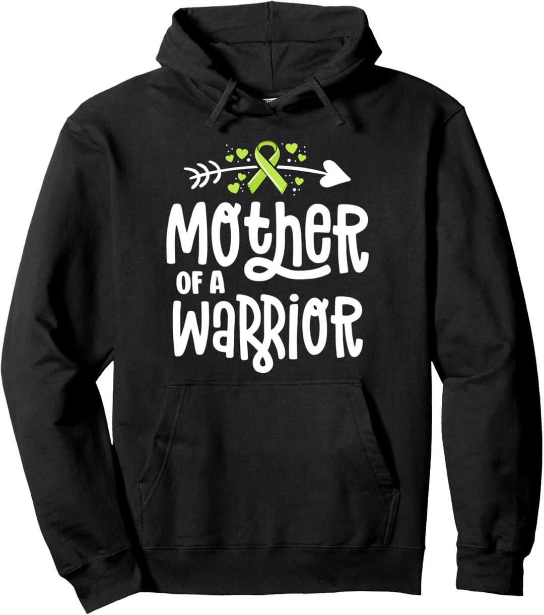Mother Of A Warrior Green Lymphoma Cancer Shirts For Family Pullover Hoodie