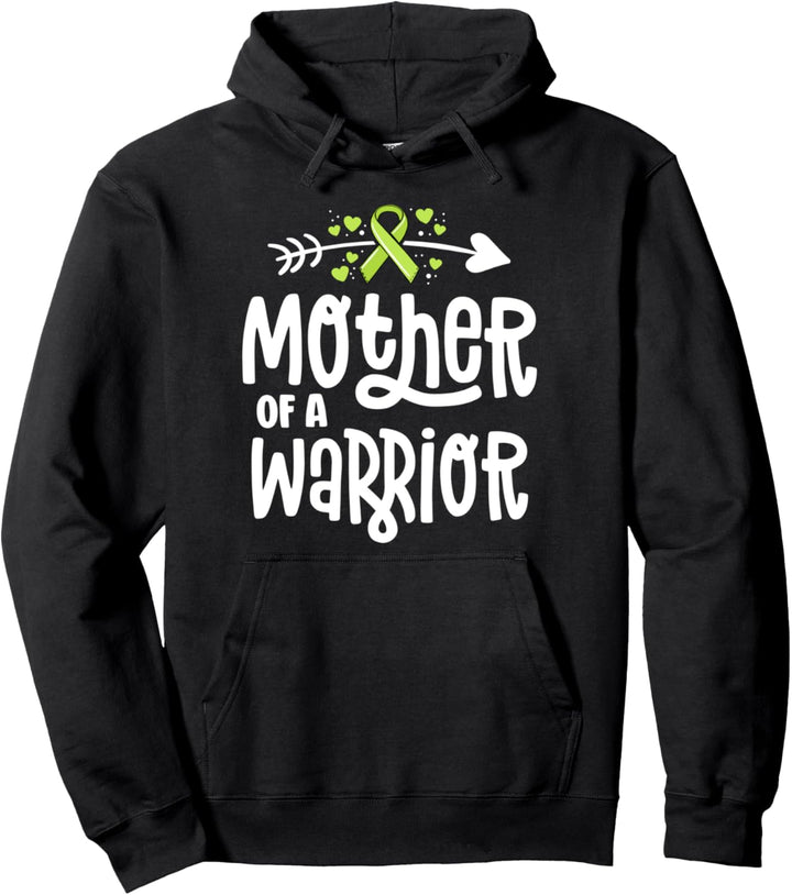 Mother Of A Warrior Green Lymphoma Cancer Shirts For Family Pullover Hoodie