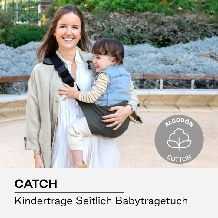 Jané Catch, Kindertrage Seitlich Babytragetuch, Tragetaschen für Babys von 9 bis 48 Monaten, 100% Ba