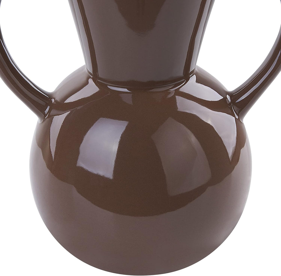 Moderne dekorative Vase Braun minimalistisches Wohnaccessoire Orestiada