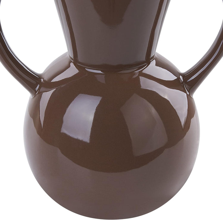 Moderne dekorative Vase Braun minimalistisches Wohnaccessoire Orestiada