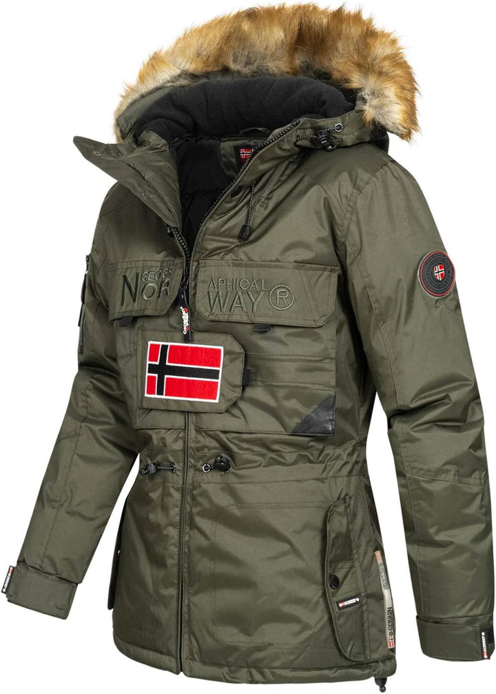 Geographical Norway Damen Bellaciao Jacke XL Kaki, XL Kaki