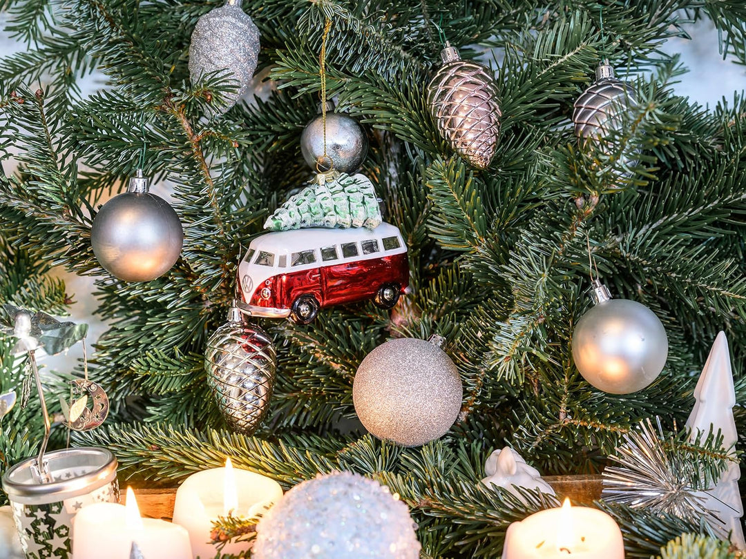 BRISA VW Collection - Volkswagen T1 Bulli Bus Weihnachtsschmuck & Dekoration aus Glas in Geschenkbox