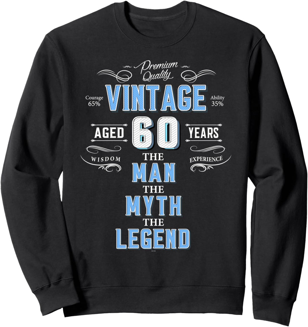 Vintage 60 Geburtstag Geschenk für Männer im Alter von 60 Jahren Sweatshirt