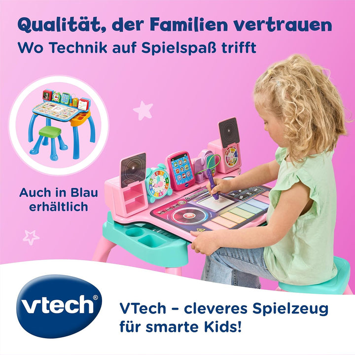Vtech 6-in-1 Magischer Schreibtisch I Interaktive Lernstation mit Licht & Ton I Kreatives Set zum Sc
