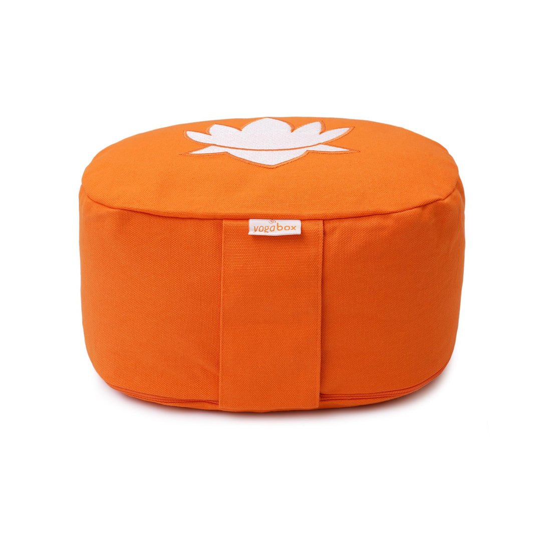 Yogabox Meditationskissen/Yogakissen Lotus oval orange, orange