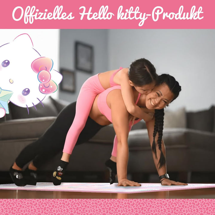Hello Kitty Offiziell – Kinder Yoga- & Gymnastikmatte Hello Kitty (60 x 150 x 0,5 cm) – Sanrio Lizen
