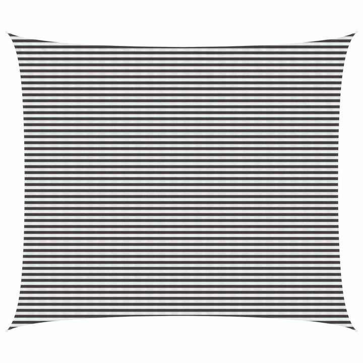 vidaXL Sonnensegel 6 x 7 m HDPE Rechteckig Anthrazit und Weiss 6 x 7 m Anthrazit und Weiss, 6 x 7 m