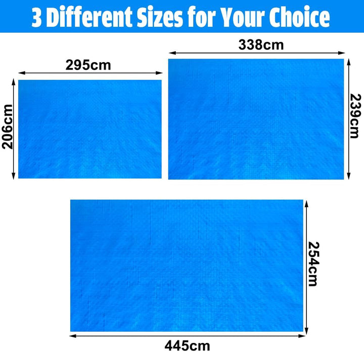 Junhui Poolunterlage Rechteckig Pool, Pool Grundtuch, Pool Schwimmbecken Matte Bodenmatte, Wasserdic