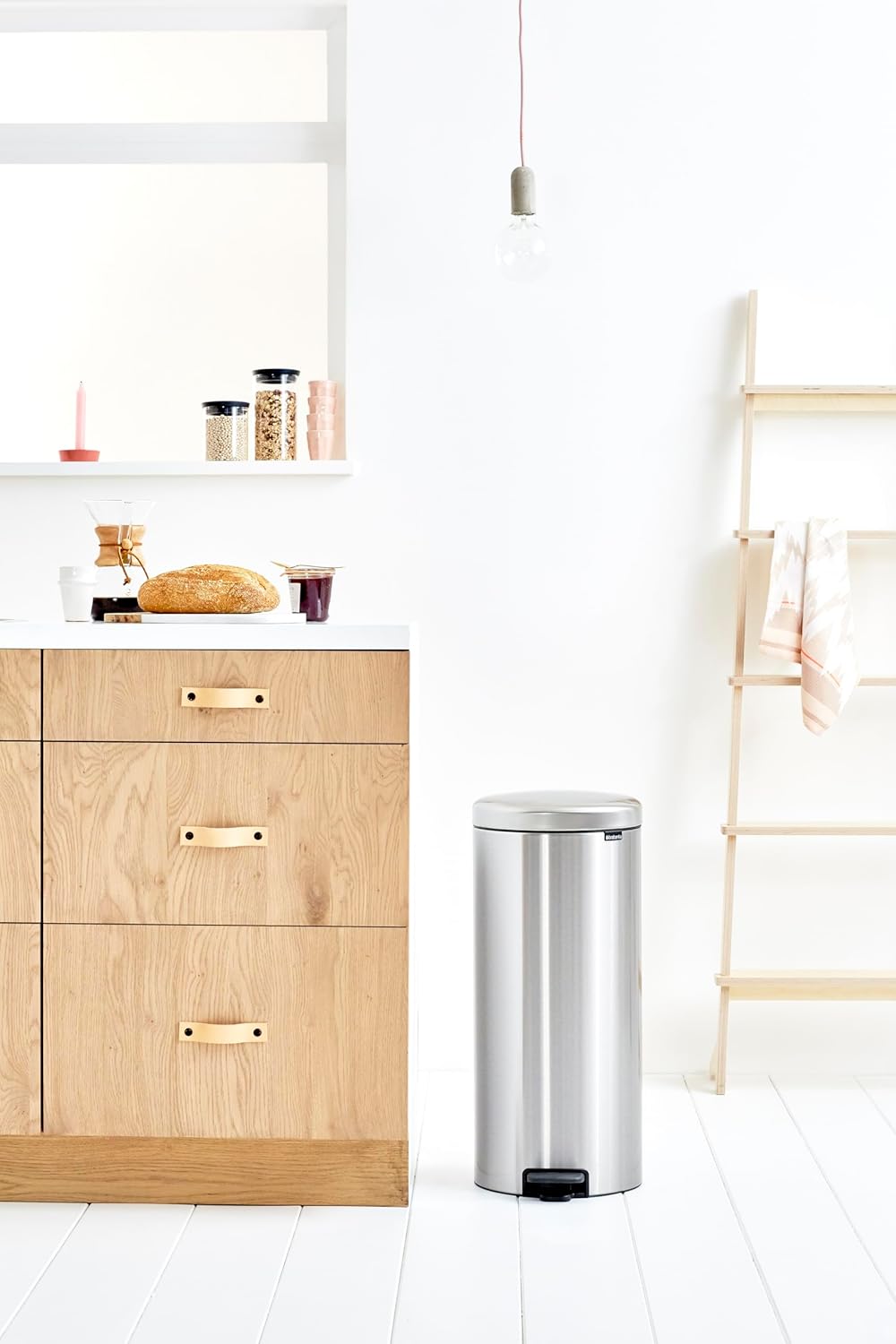 Brabantia 111822 Treteimer 30 L Silber,Plastik,Matt Stahl Fingerprint Proof,30 Liter Matt Stahl Fing