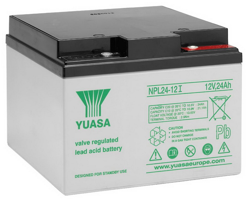 Yuasa NPL 24-12I Blei-Akku (12V, 24Ah, M5 Anschluss)
