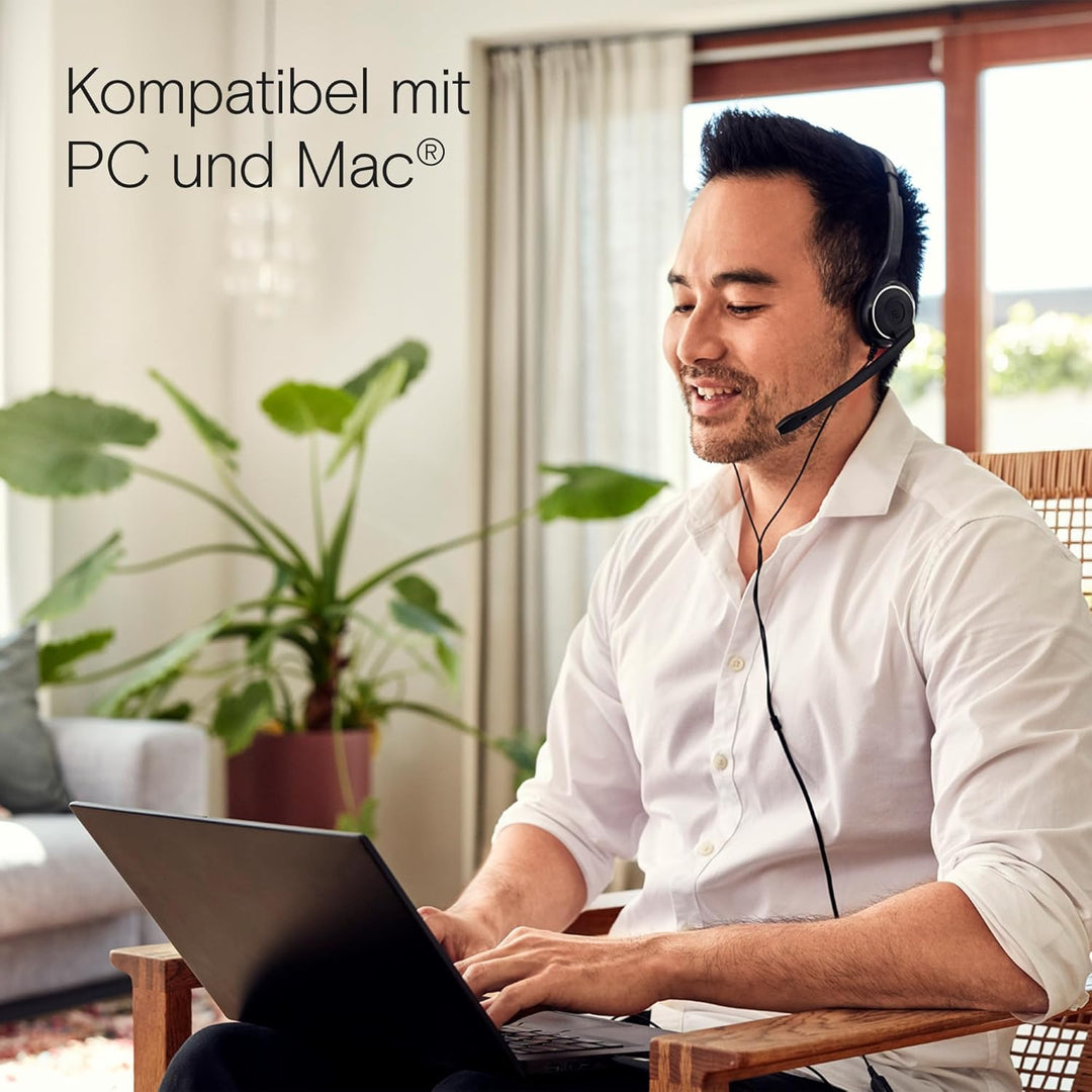 EPOS PC 8 USB-On-Ear-Stereo Headset PC, Kopfhörer mit Kabel, Inline-Lautstärke, Stummschaltung & Mik