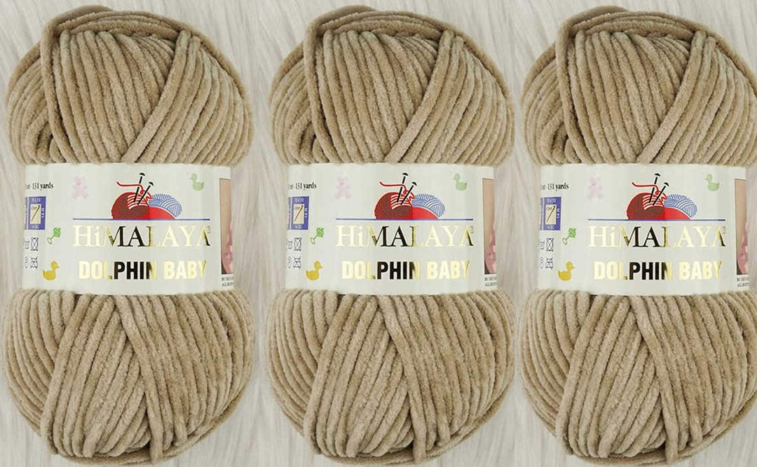 3 Knäuel Himalaya Delphin Baby Garn 395 Yards 3x100g Super Bulky Baby Blanket Garn (80317), 80317