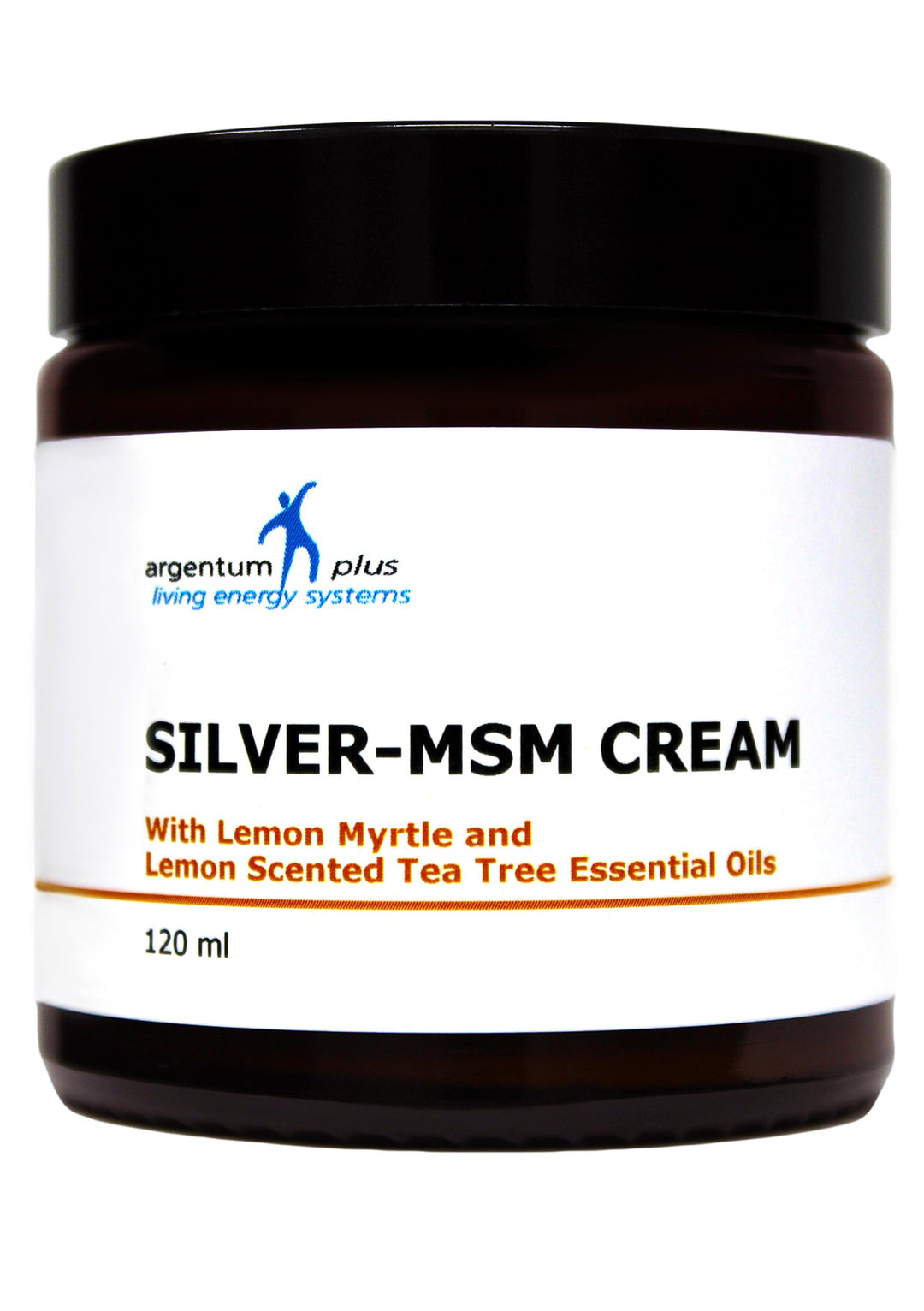 Silber-MSM Crème mit Zitronenmyrte und Zitronen Teebaum essentiellen Ölen - 120 ml