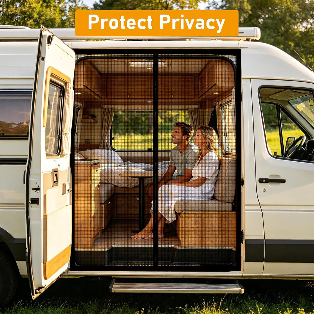 Moskitonetz Magnetisch für VW T5 T6 Schiebetür, Magnetisch Fliegengitter Auto Insektennetz Sonnensch